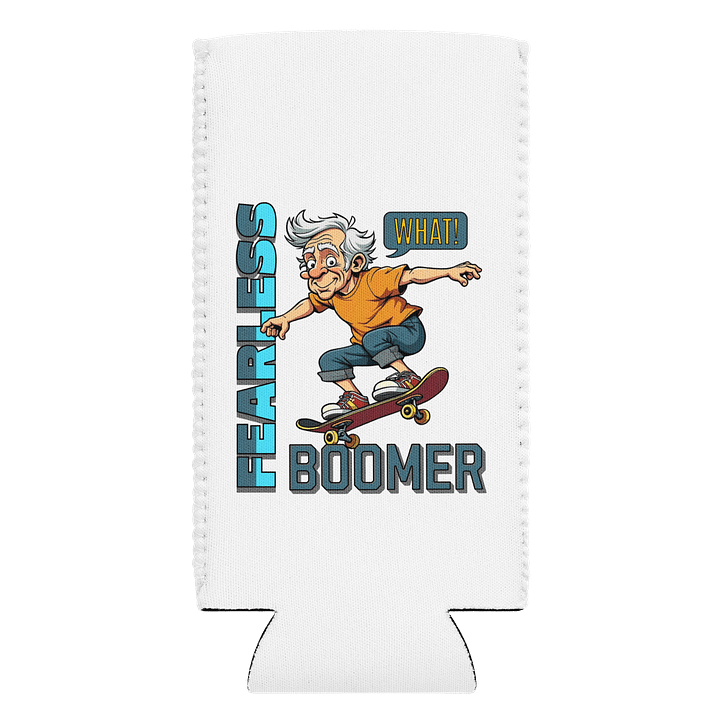 Fearless Boomer Skateboarding Coozie product image (1)