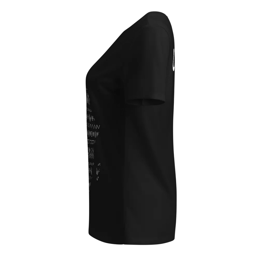 Uhuru - Women's Black Africa Pattern Tee product image (3)