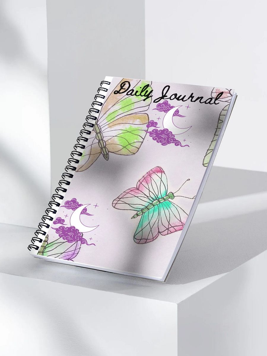 Whimsical Butterfly Daily Journal Spiral Notebook product image (3)