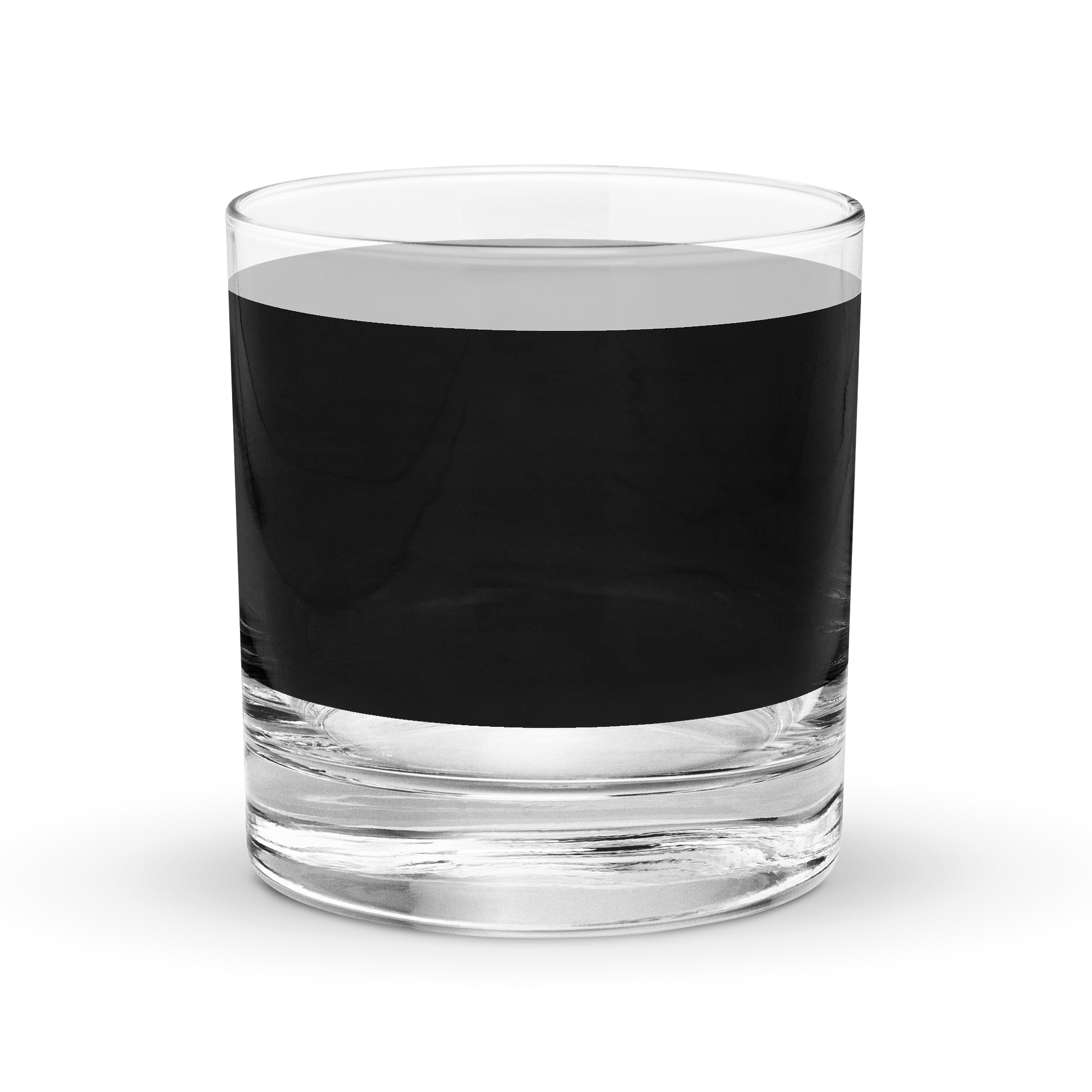Black Stripe 1960's Retro Minimalist Old Fashioned Rocks Glass product image (2)
