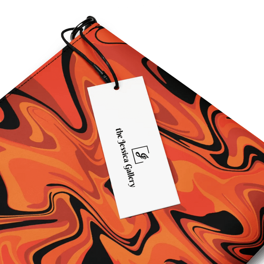 Orange Swirl Flip-Sided Faux Leather Crossbody Bag product image (5)