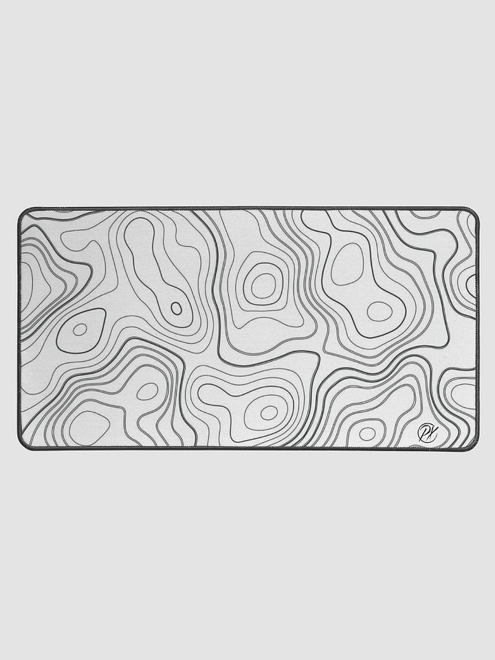 White Topo Mousepad product image (1)