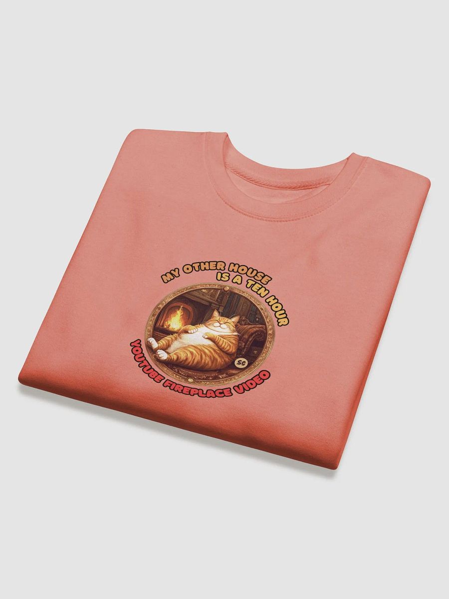 Cozy Cat - My Other House is a Ten Hour YouTube Fireplace Video | Sweatshirt product image (3)