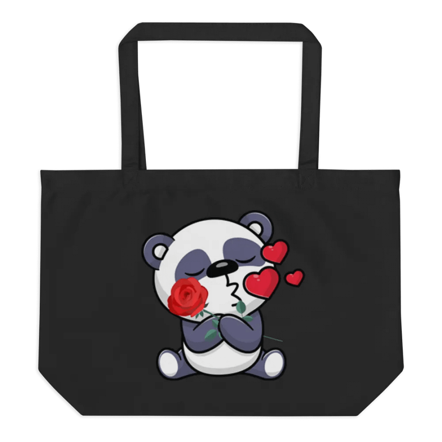 Panda Love Organic Tote Bag product image (6)