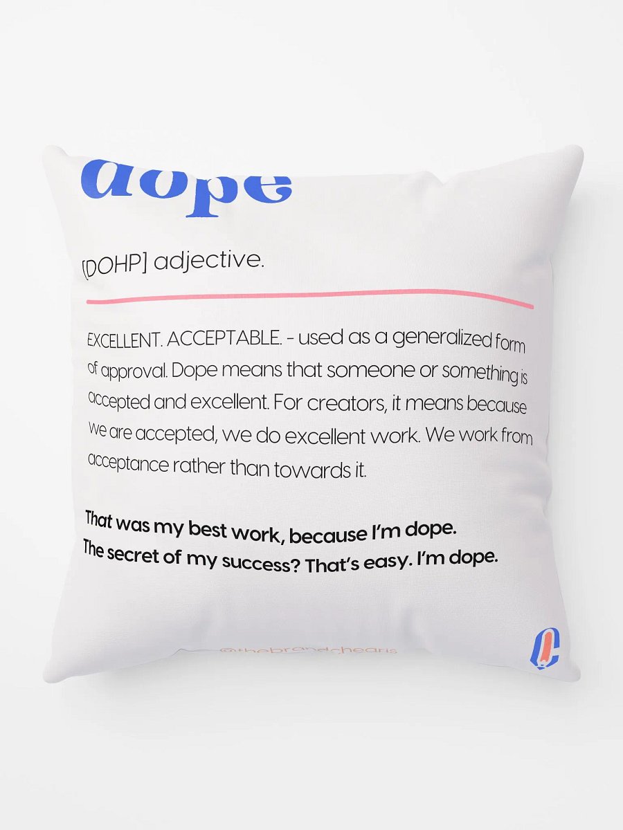 I AM DOPE Pattern All-Over Print Pillow product image (5)