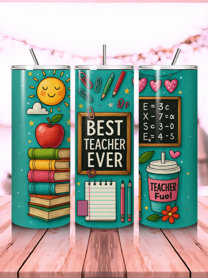 Math Teacher Tumbler Wrap PNG – 20oz Skinny Sublimation Design with Equations, Graphs & Geometric Elements – Perfect Gift for Math Educators – 300 DPI Instant Digital Download product image (1)