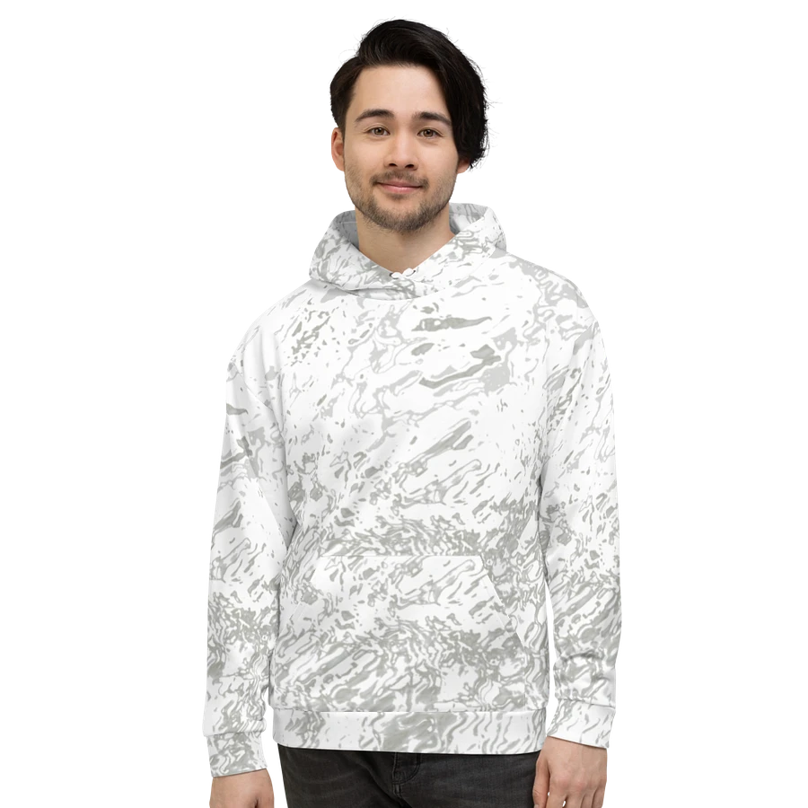 Abstract Pale Marble Effect Unisex All Over Print Hoodie product image (2)