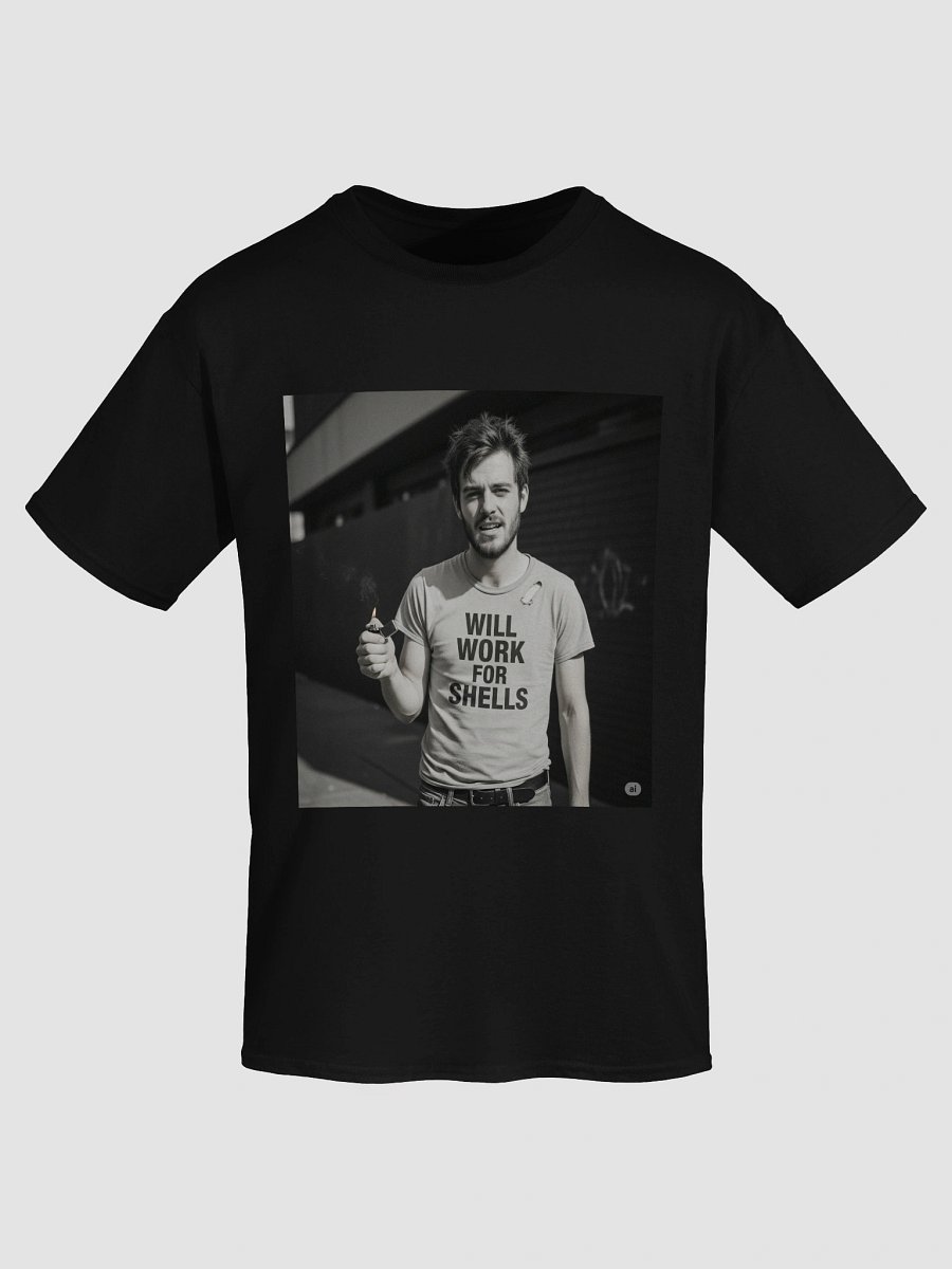 Will Work for Shells Tshirt product image (33)