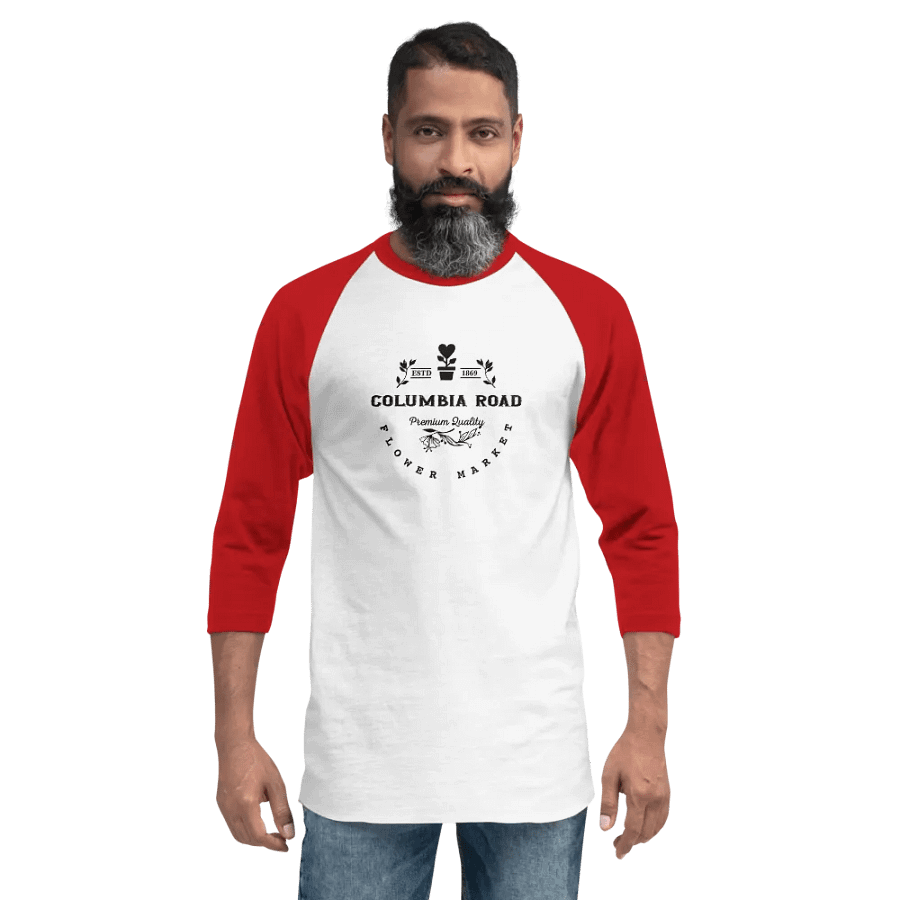 Columbia Road Market 3/4 Sleeve Raglan Tee (White) product image (2)
