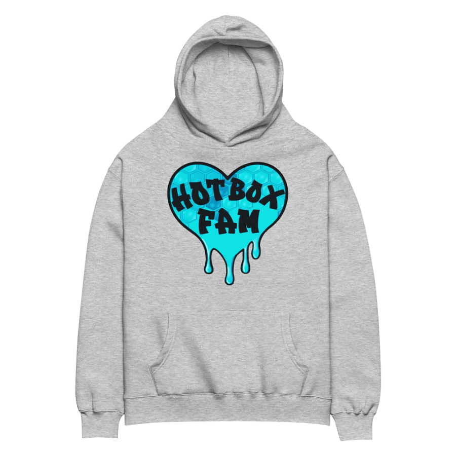 HOT BOX FAM TEAL HONEY COMB LOGO HOODIE product image (32)