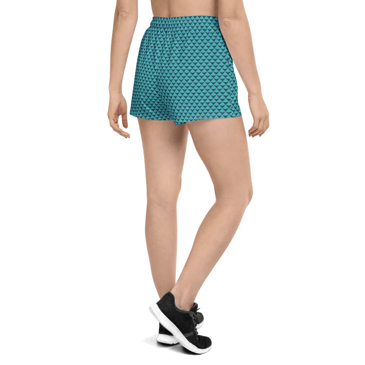 Geometric Waves Women's Athletic Shorts product image (1)