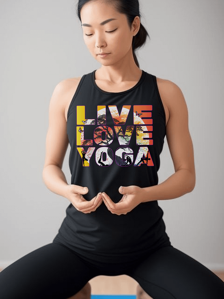 Live Love Yoga Mind Body and Spirit Meditation Instructor TeacherPractitioner Tank Top product image (2)