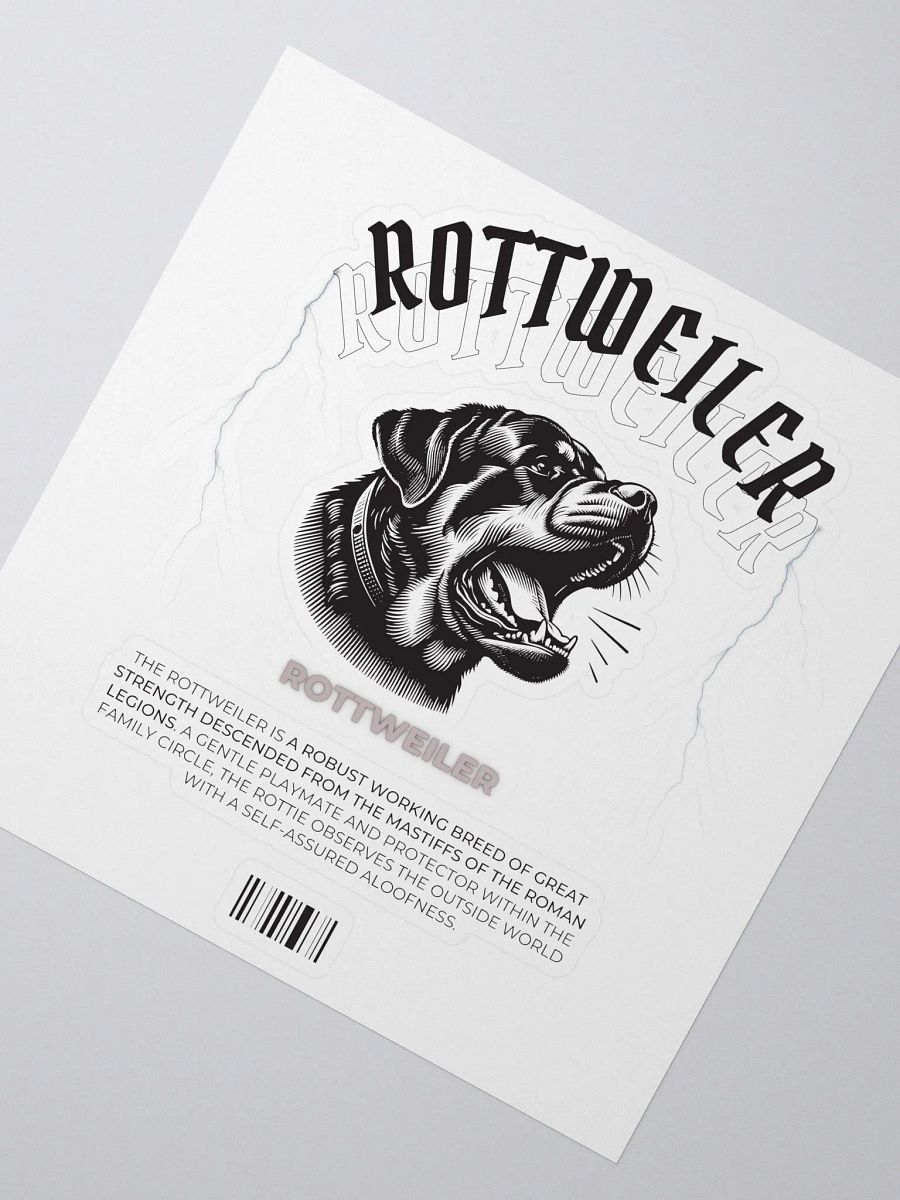 Barking Rottweiler Sticker product image (3)