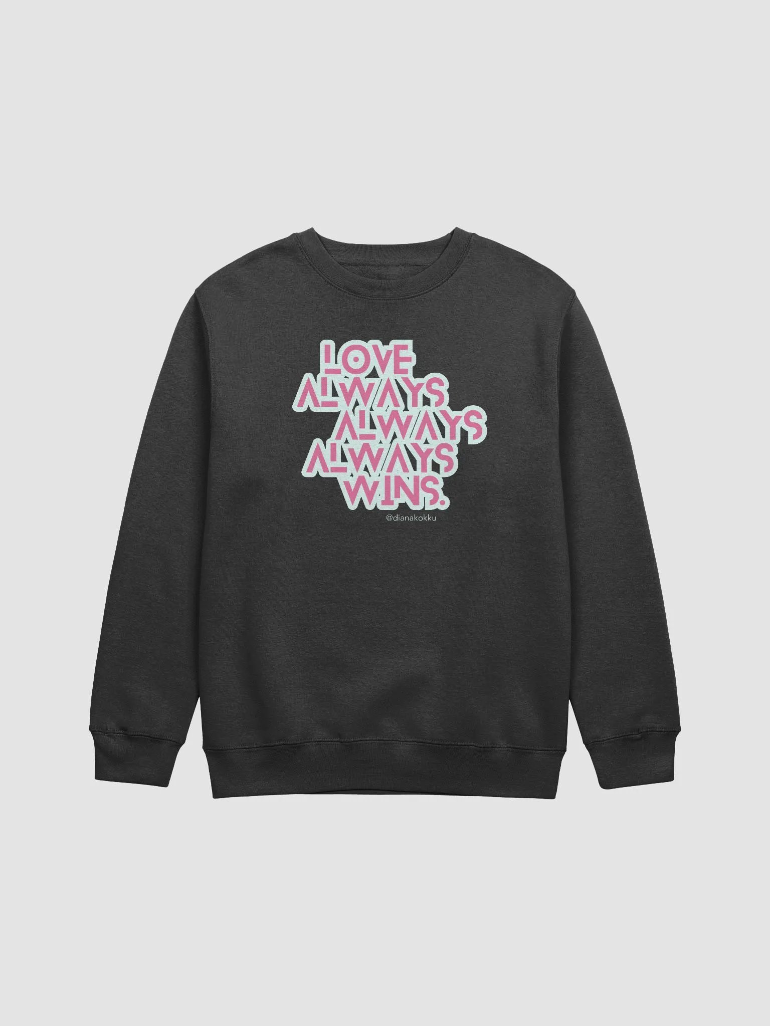 Love Wins Pink Crew Neck product image (1)