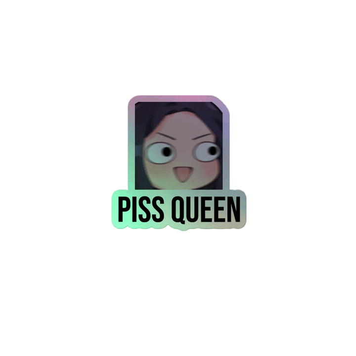 Holographic Piss Queen Sticker product image (2)