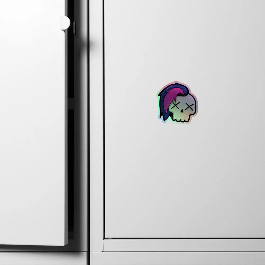 Hybrid Skull Holo Sticker product image (4)