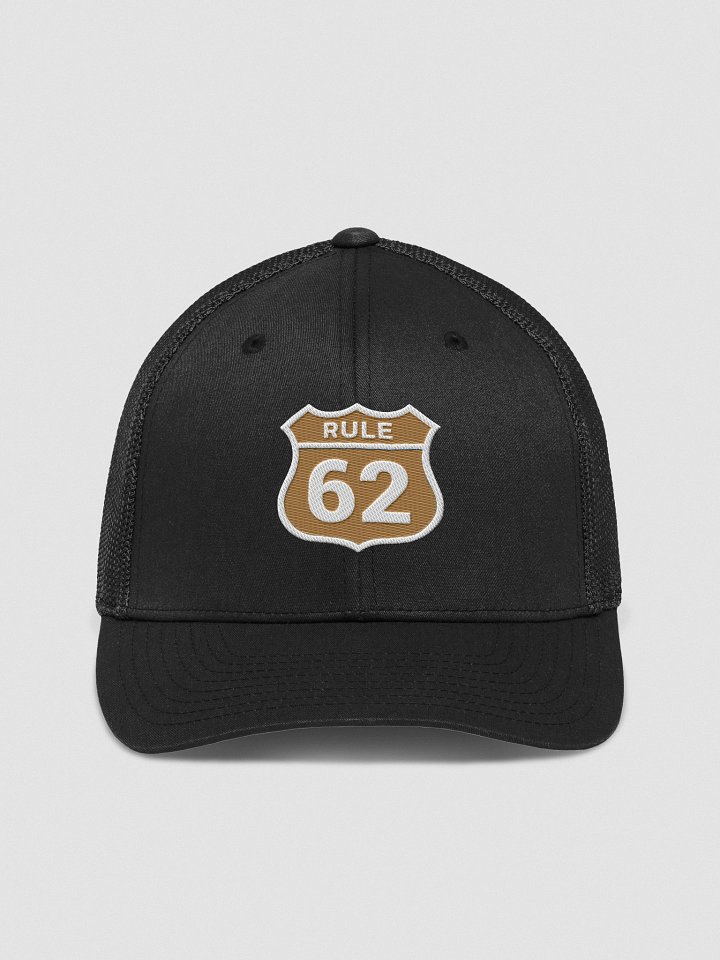 Rule 62 Sobriety & Recovery Trucker Hat | Gold Color Design product image (1)