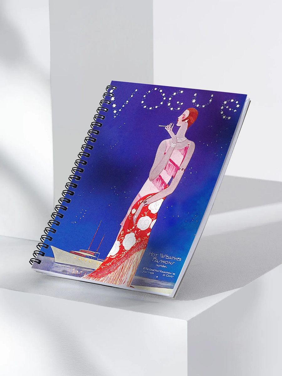 Vintage Vogue Magazine Cover from 1926 Spiral Notebook Journal product image (4)