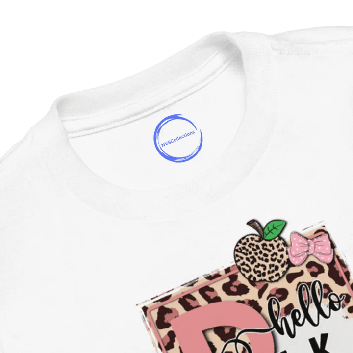 Leopard Pre-K Hello Toddler T-Shirt product image (2)