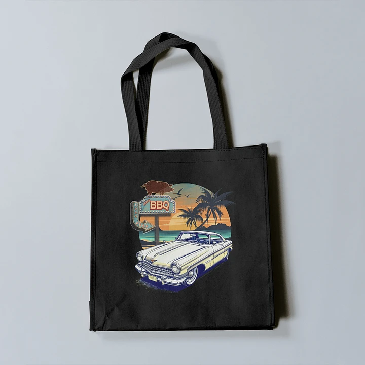 Turn Here for BBQ Tote Bag - 1 side print product image (1)