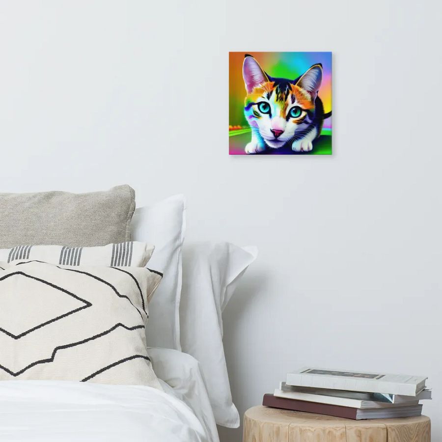 Cute Cat Digital Painting - v14 product image (6)