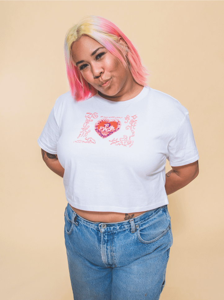 Heart Tee - White product image (3)
