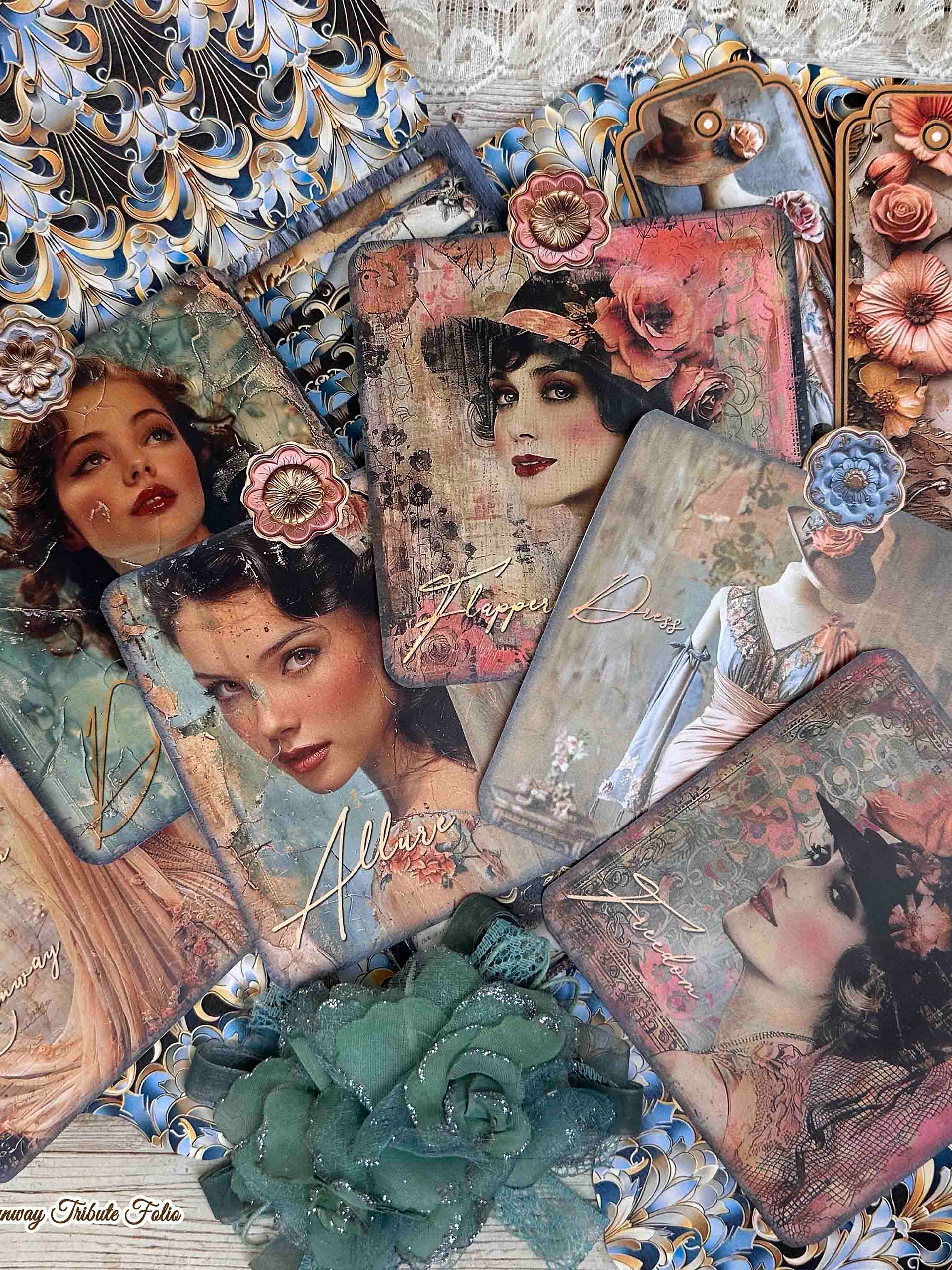 An Art Deco Fashion Runway Tribute Waterfall Folio Digital Kit product image (7)