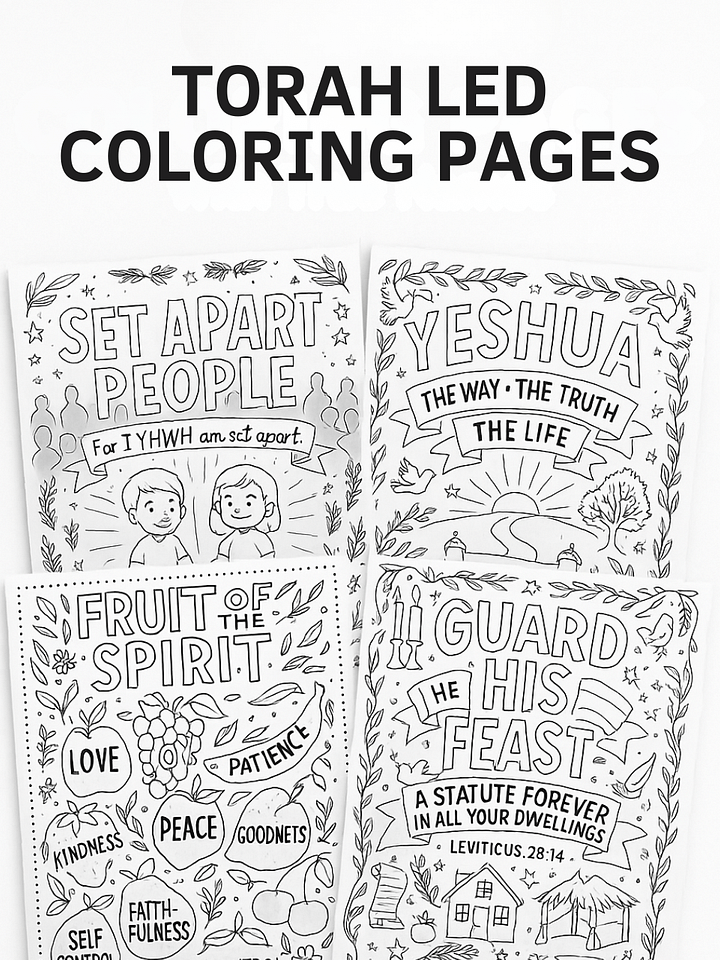 Messianic Scripture Coloring Pages product image (1)