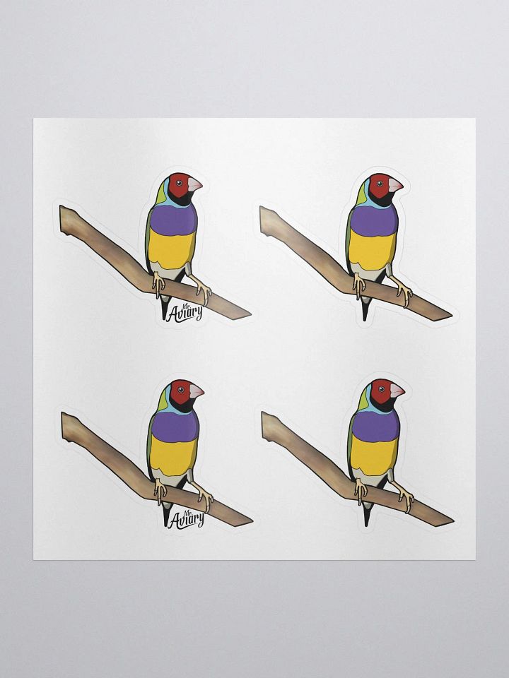 Gouldian Finch Stickers Purple product image (1)