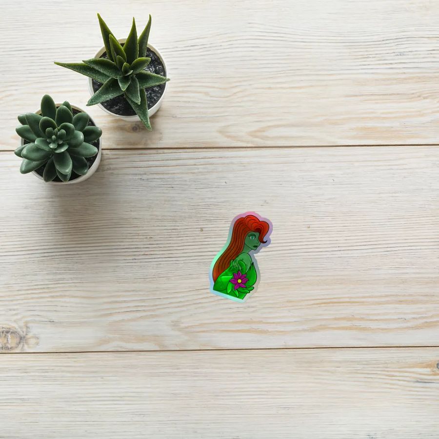 poison ivy holo sticker product image (10)