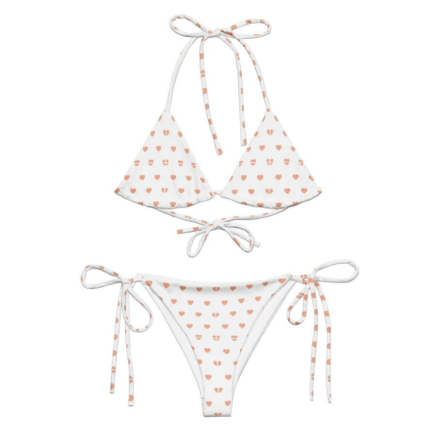 Pastel Heart Seamless Pattern String Bikini - v5 product image (2)