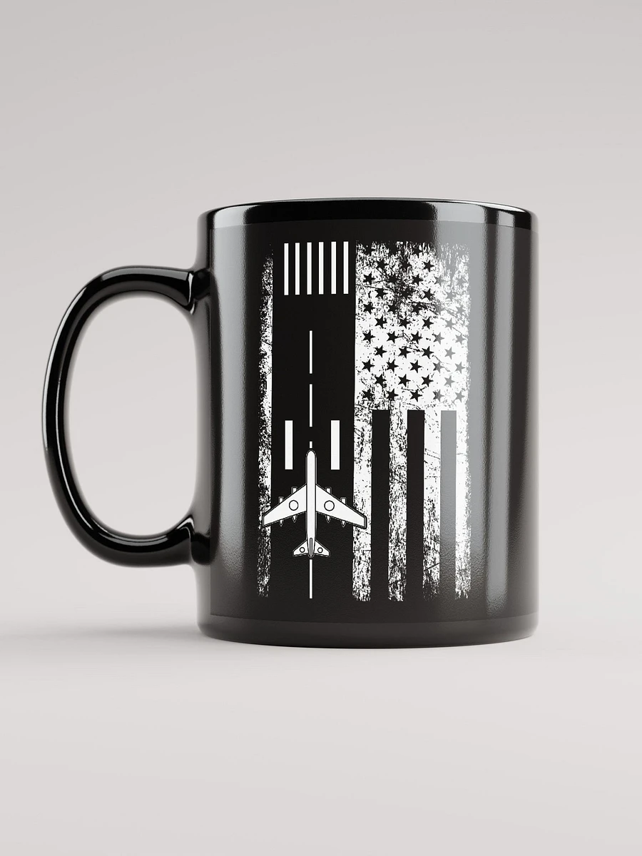 Airplane Runway American Flag mug product image (6)