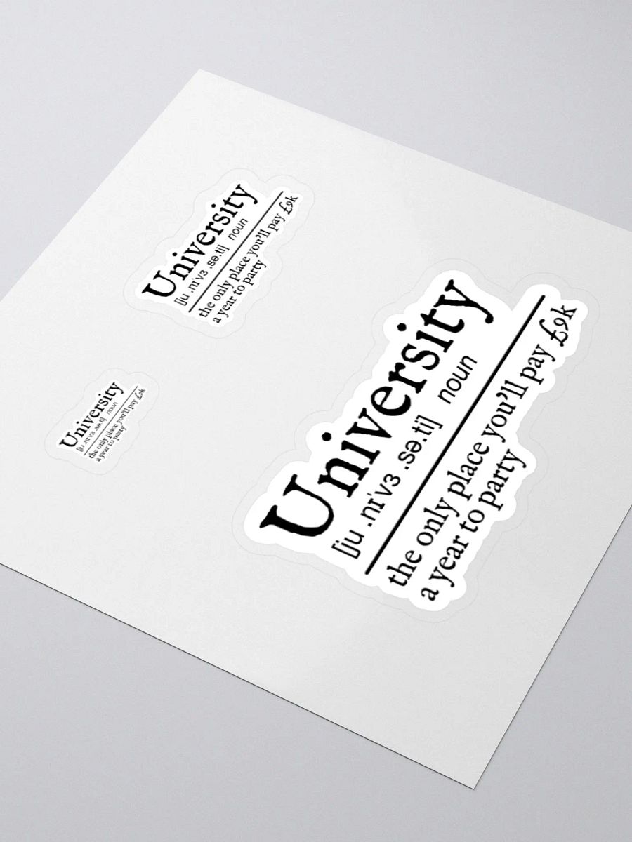 University Definition Sticker product image (3)