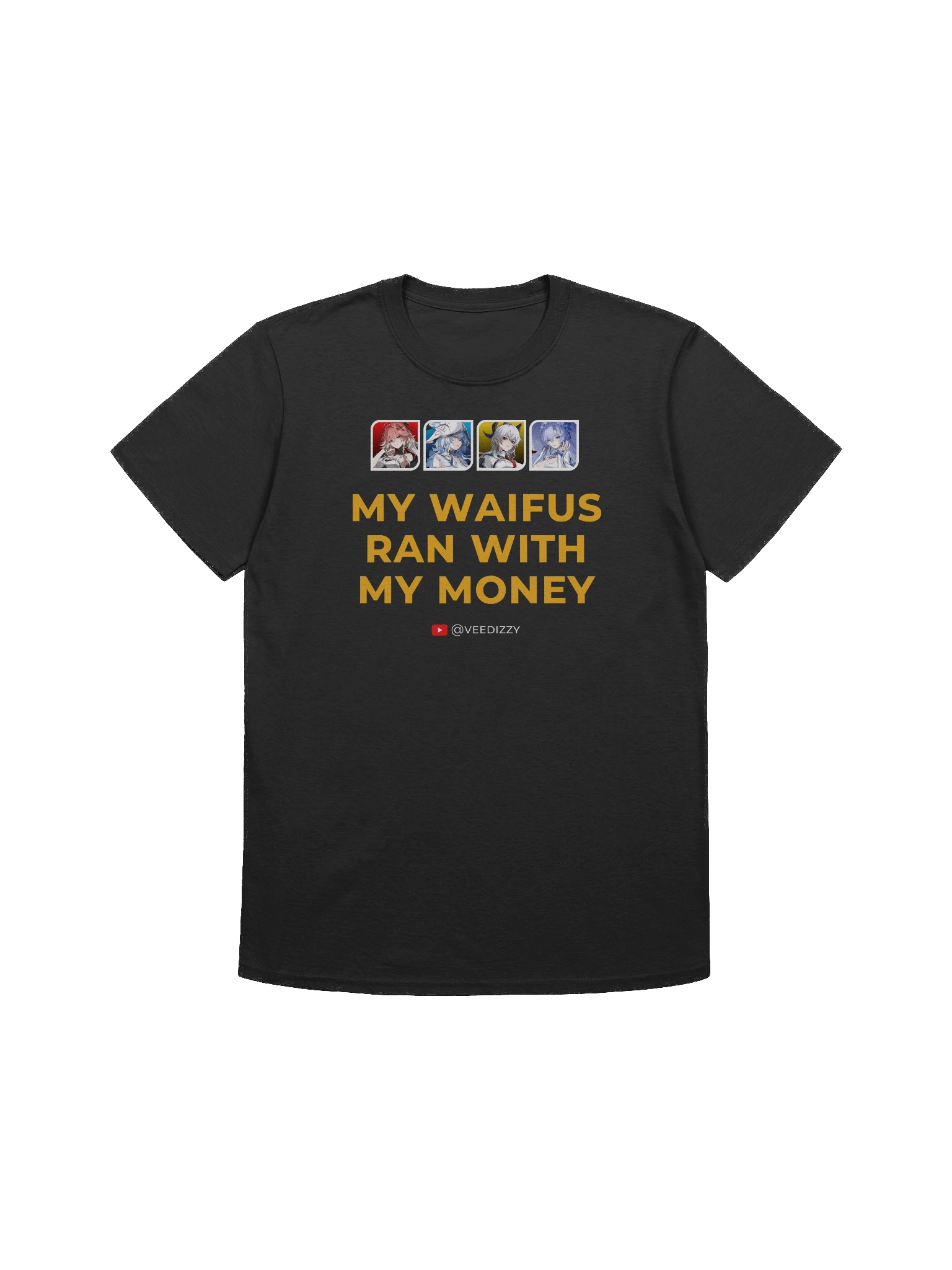 My Waifus Ran with My Money Unisex Softstyle T-Shirt product image (1)