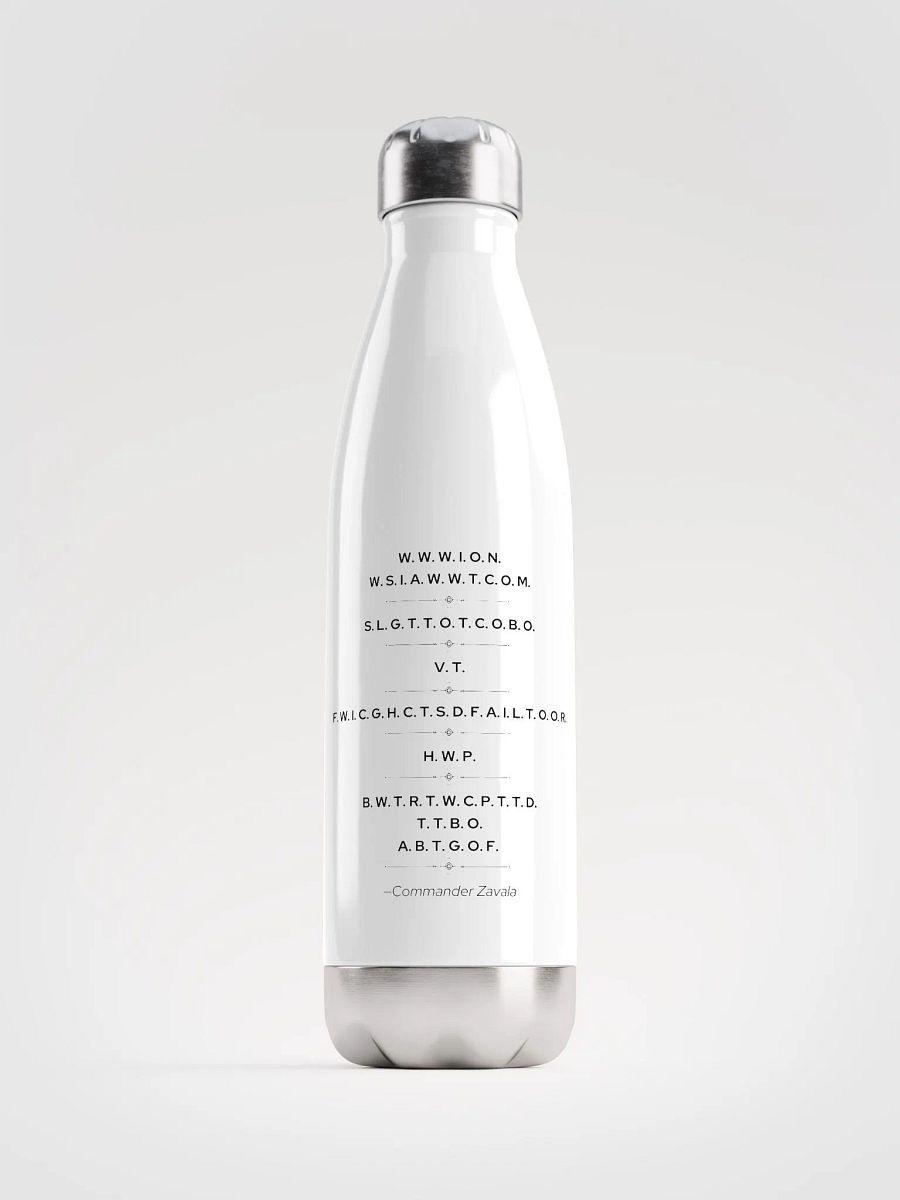 We've Stepped Into A War Water Bottle product image (1)
