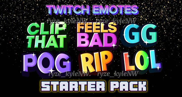 Twitch Emotes STARTER PACK product image (1)