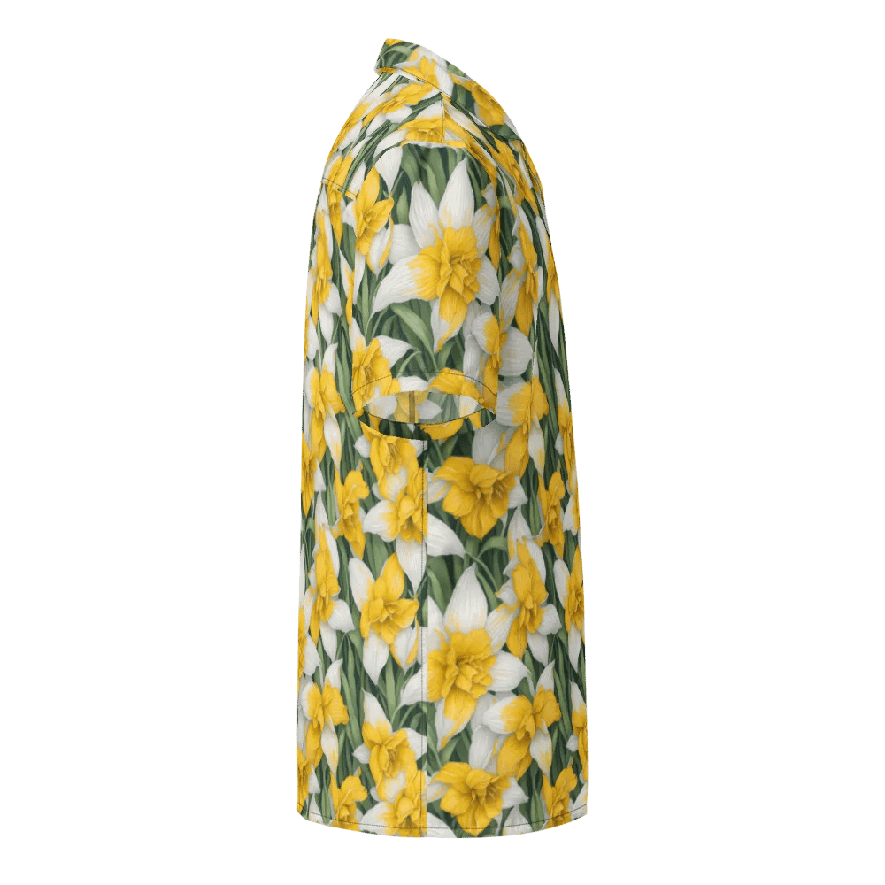 Floral Pattern Daffodil Flowers Hawaiian Shirt product image (4)
