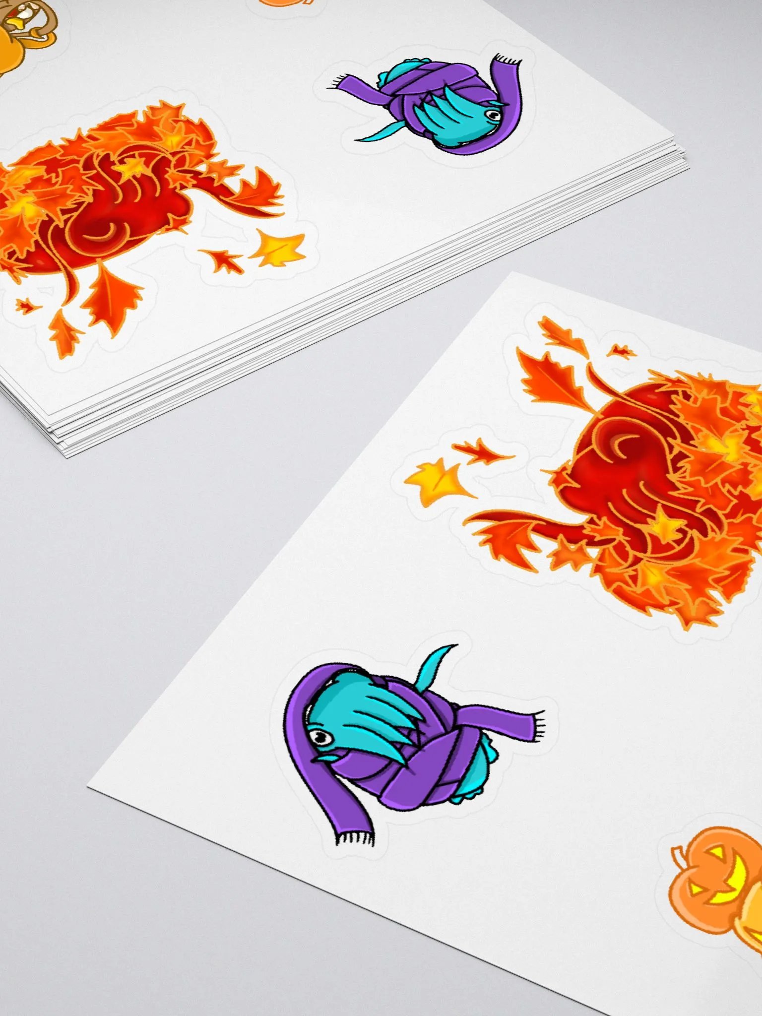 Fall Cuttlefish Stickers product image (4)