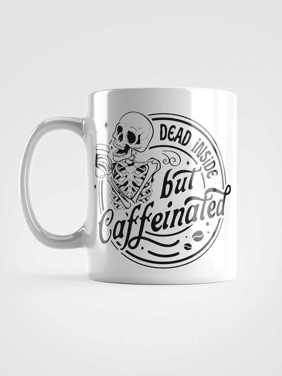 Caffeinated Skeleton White Mug product image (17)