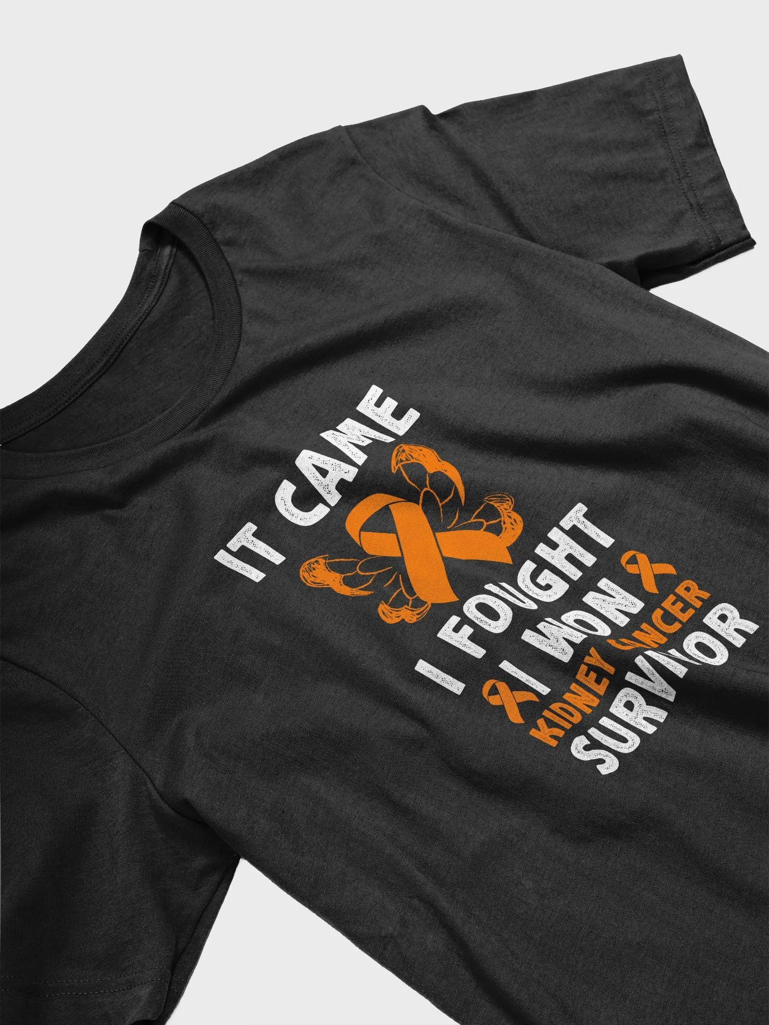It came we fought I won Kidney cancer Survivor Shirt | Awareness Ribbon Survivor T-Shirt product image (3)