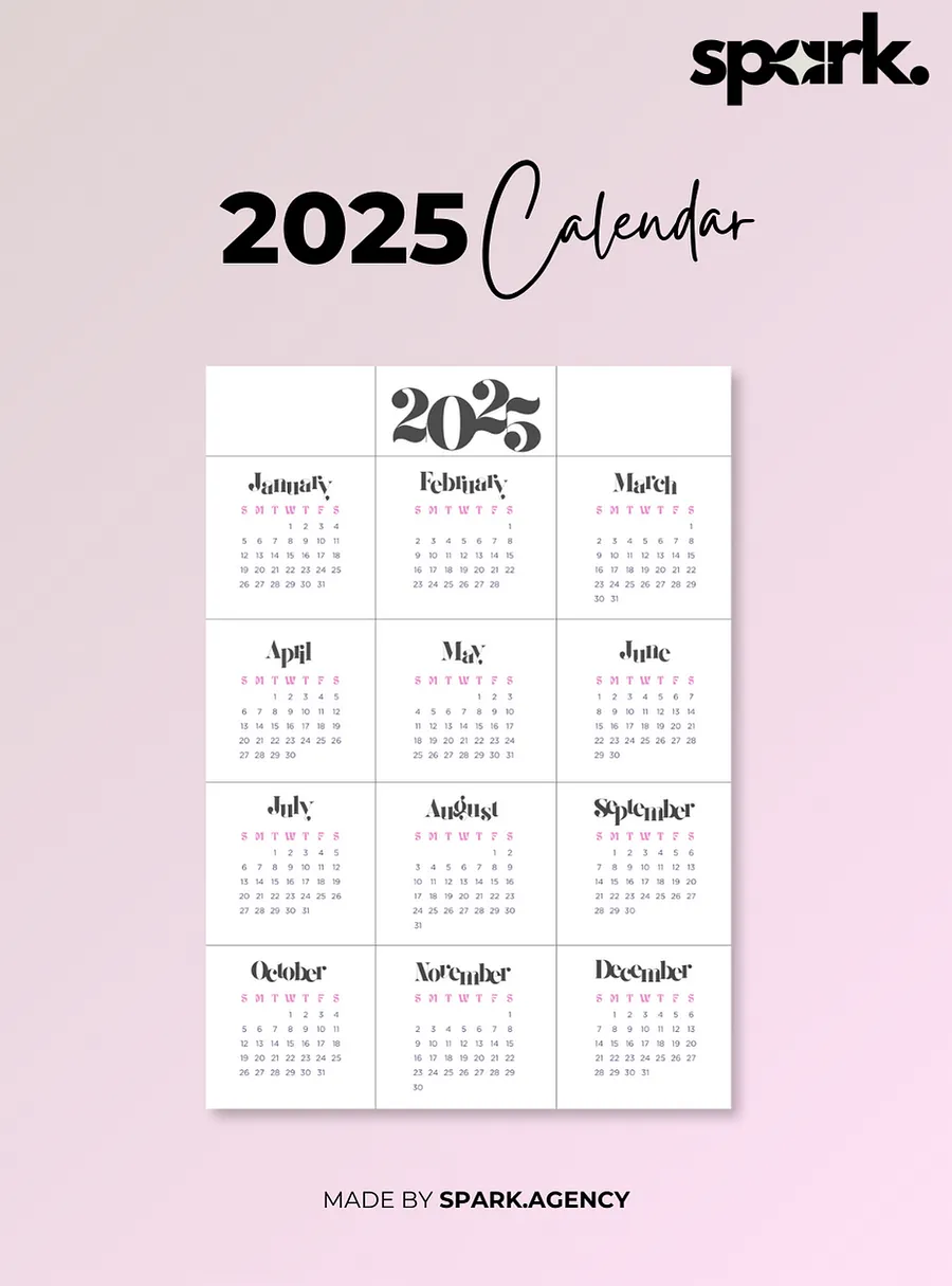 Neutral Minimalistic Annual 2025 Calendar Planner: product image (1)