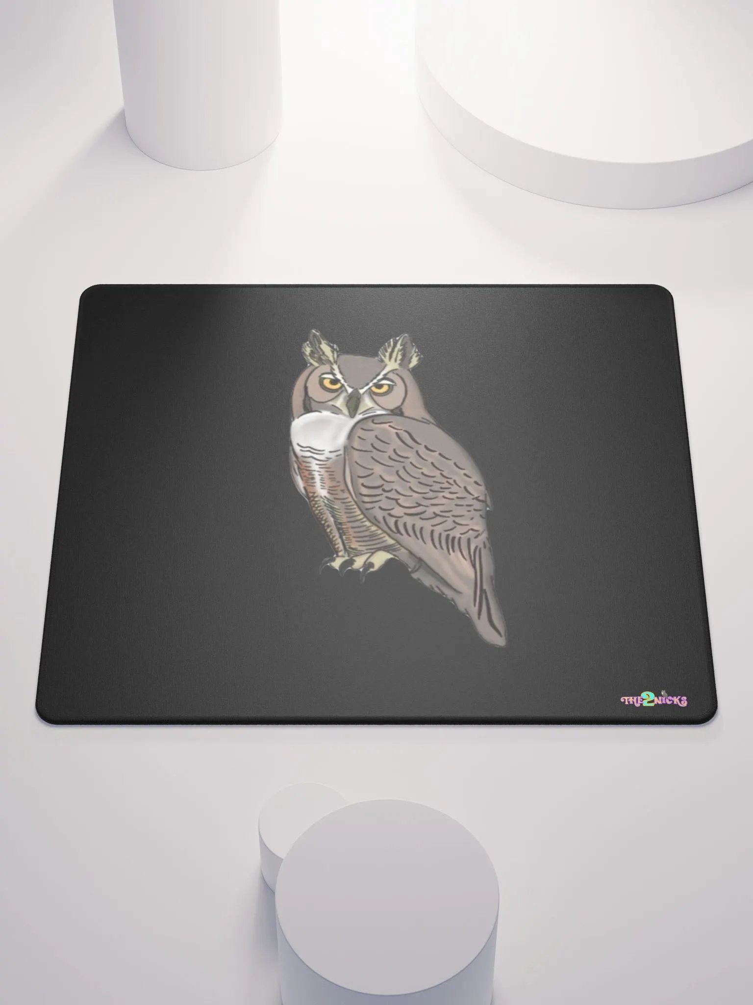 Owl Logo Gaming Mouse Pad (Black) product image (2)