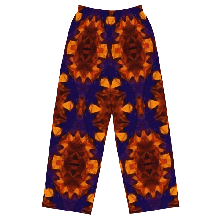 Blue Orange Kaleidoscope Wideleg Pants product image (2)