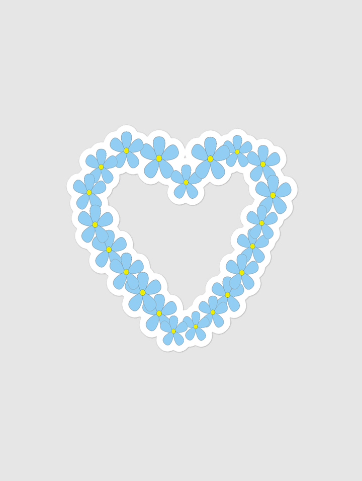 Forget-Me-Not Heart Bubble-free stickers product image (1)