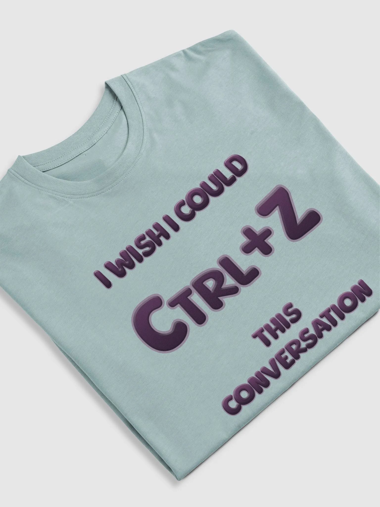 【Ctrl+Z】Purple Text Men's Premium Heavyweight Tee product image (3)