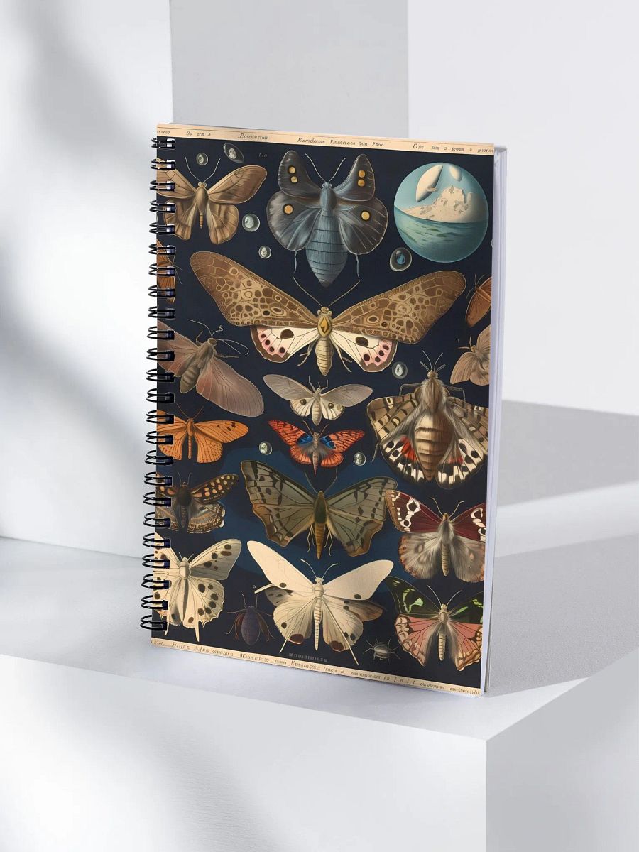 Mystical Moths and Butterflies Spiral Notebook product image (4)