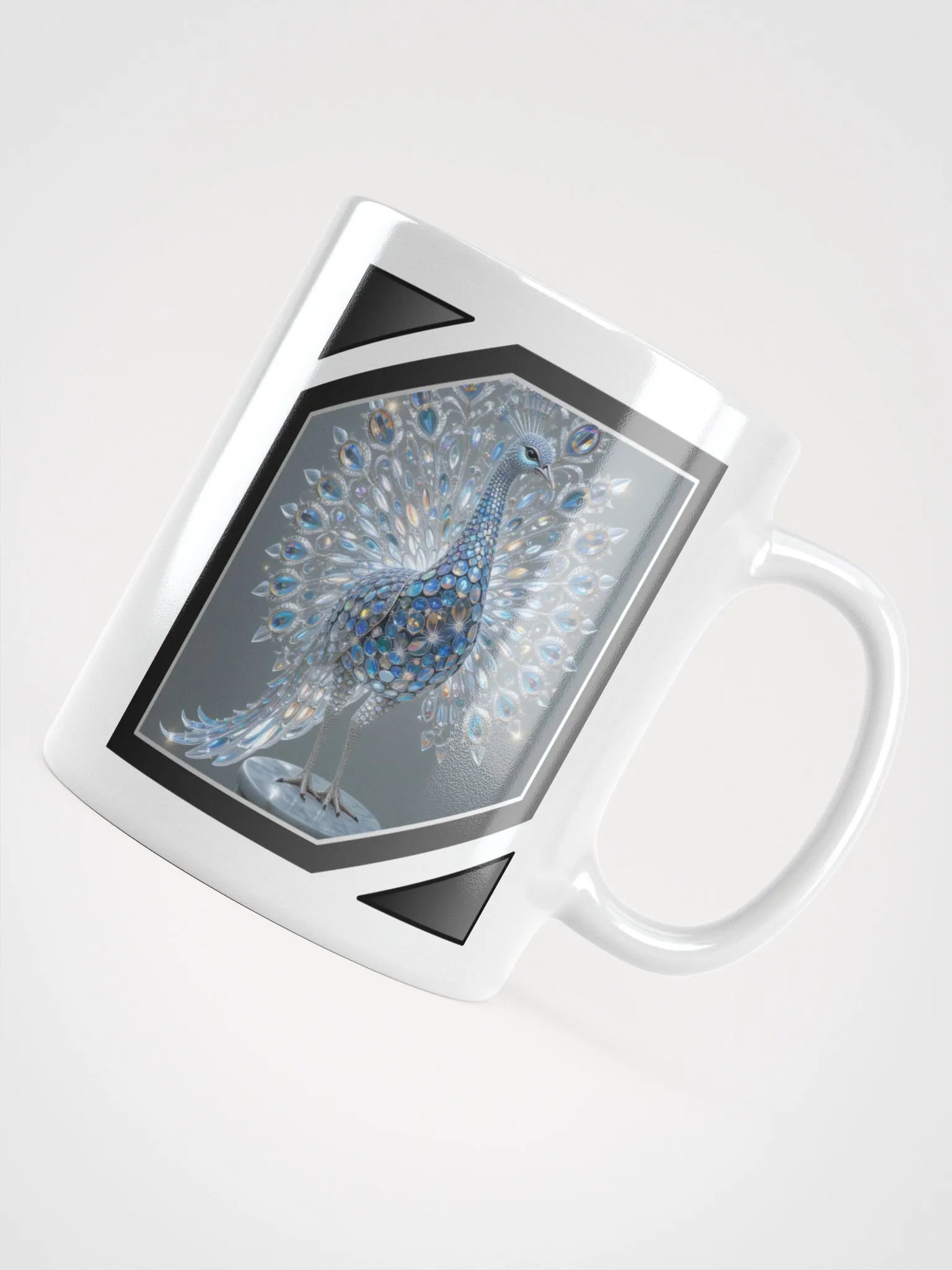 Glossy Mug: Diamond Peacock product image (4)