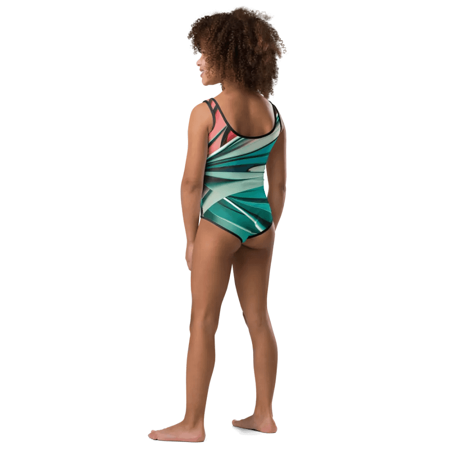 TDS Music Kids Abstract Swimsuit in Vibrant Colors (Sizes 2T-7) product image (10)