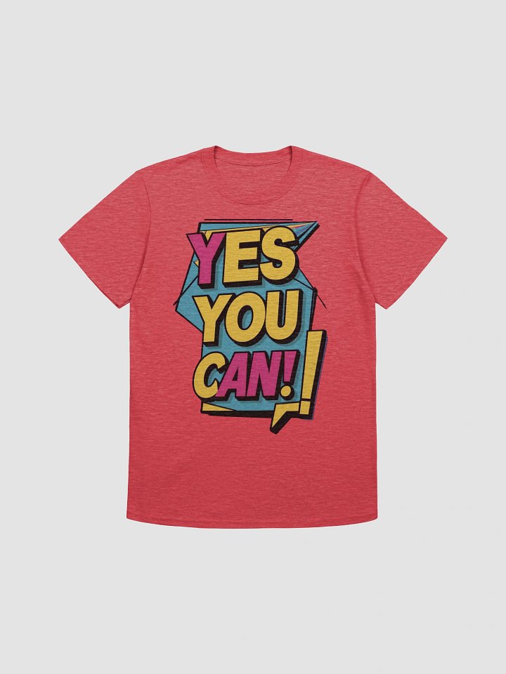 'Yes You Can!' Motivational T-Shirt | Retro Comic Book Style Graphic Tee product image (1)