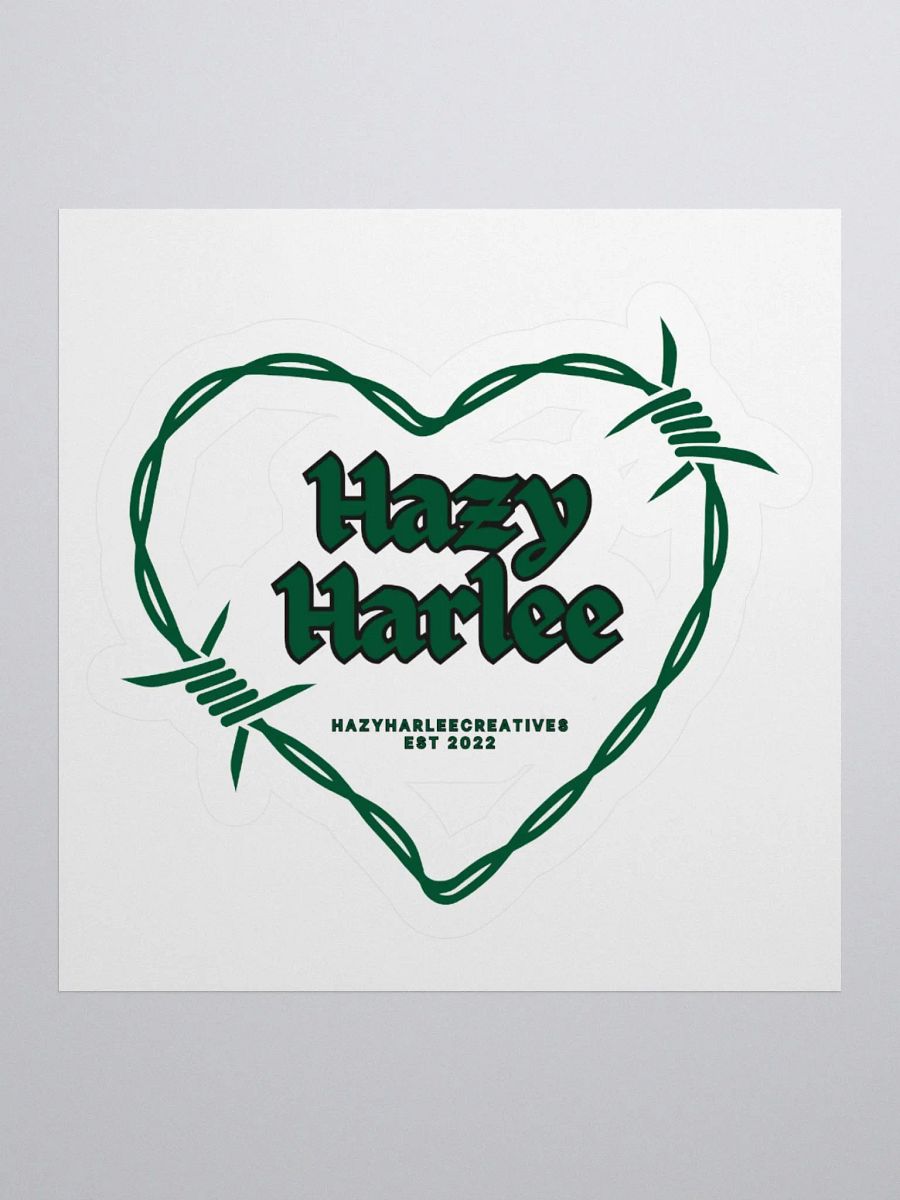 Barbed Heart Kiss Cut Stickers product image (1)